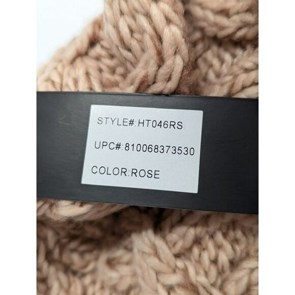 Marcus Adler Women's Rose Chunky Marled Cable Knit Beanie O/S (MSRP $42) - Picture 3 of 3